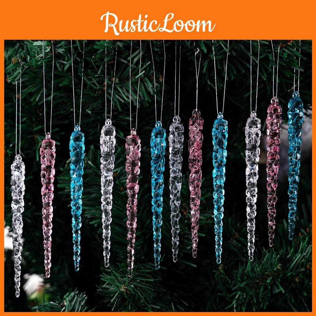 Christmas Broken Acrylic Ice Pendant Decorations Set For Holiday Decor Home