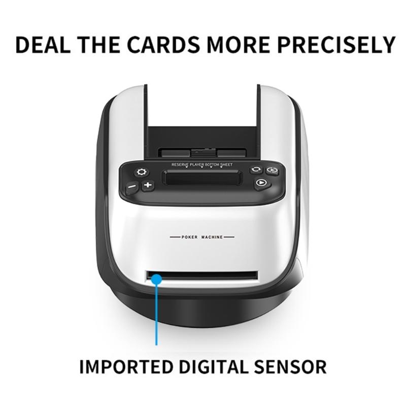 360 Degree Rotating Poker Card Shuffler Machine Playing Poker Dispenser Device for Home Parties And Game night