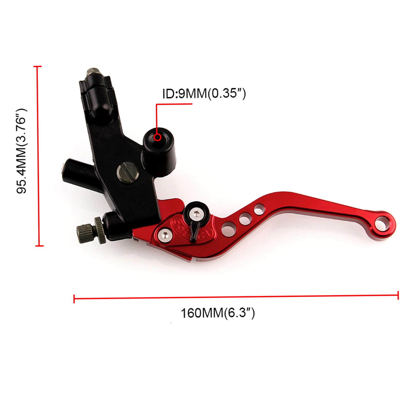 7Celsius8 Motorcycle Brake Levers Master Cylinder Reservoir Set
