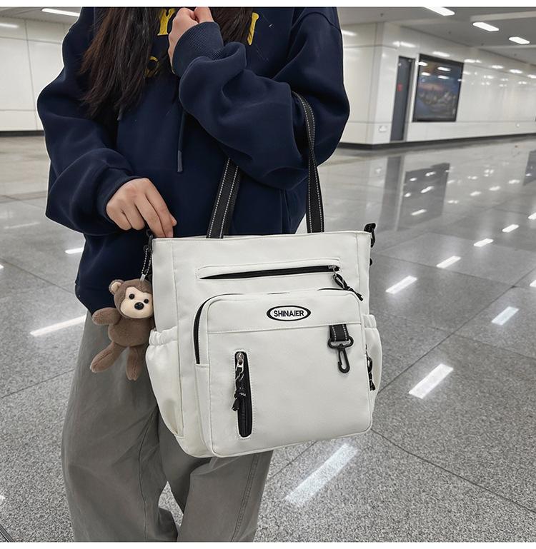 College Messenger Bag Studentische Umhängetasche für den Unterricht Große Kapazität Tragetasche