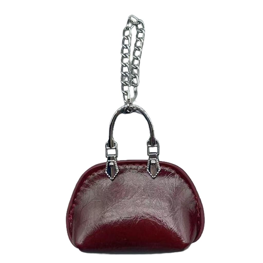 Adorable Leather Keychain Hanging Ornament Car Key Holder for Kids and Adults Handbag Bag Charm Practical Ornament