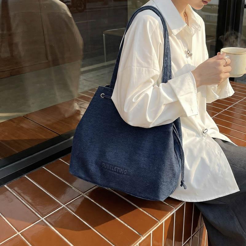 Denim Bag Women Commuter Tote Bag