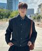Mindbridge Black Low Denim Trucker Jacket Myjp6151