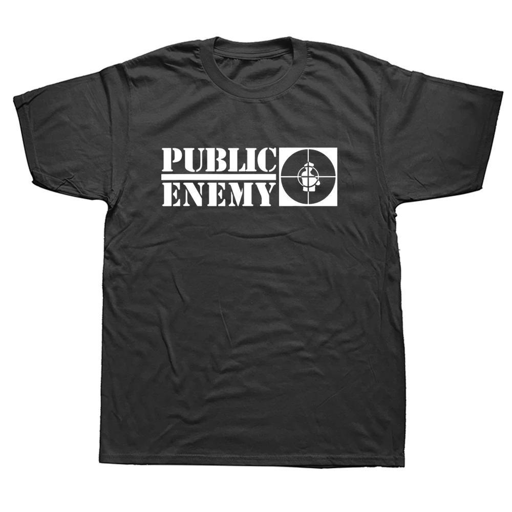 

2024 Веселый Летний Стиль Футболка US Rap Team Public Enemy Графическая Хлопковая Футболка Музыка Короткий Рукав Повседневные Хип-Хоп Футболки S чёрный