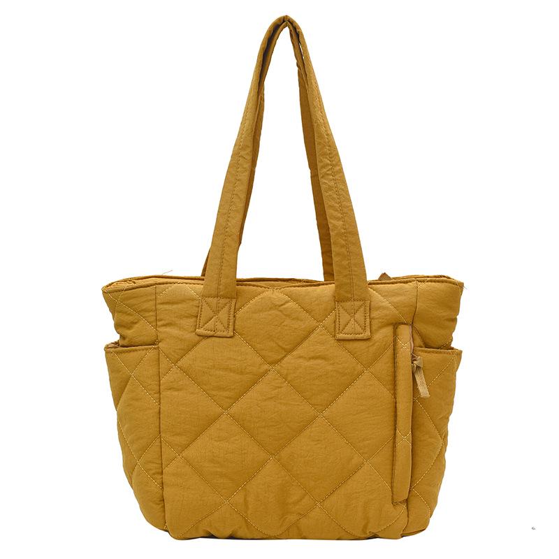 2023 Women's Large Capacity Quilted Nylon Tote - Versatile Autumn/Winter Fashion Shoulder Bag