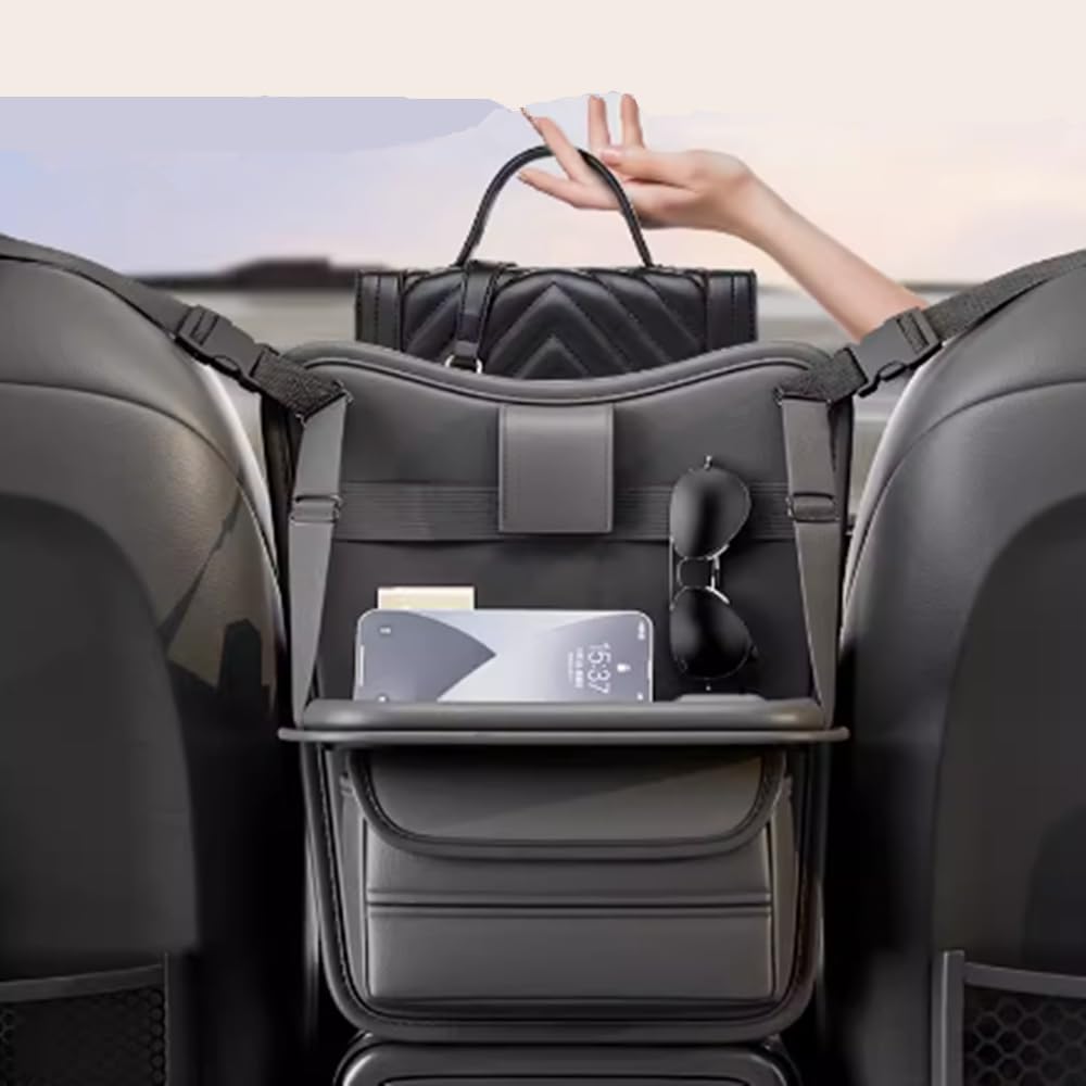 TATACLEA Car Seat Back Storage Hanging Applicable to Lexus Car Storage Mesh Multifunctional Seat Back Storage Car Tissue Box Tray Included Bag, Bag,