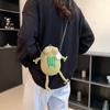 2025 NEW Cute Frog Shape Clip Bag Funny Cartoon Women Girl Mini Knitting Messenger Bag Chain Single Shoulder Crossbody Bag