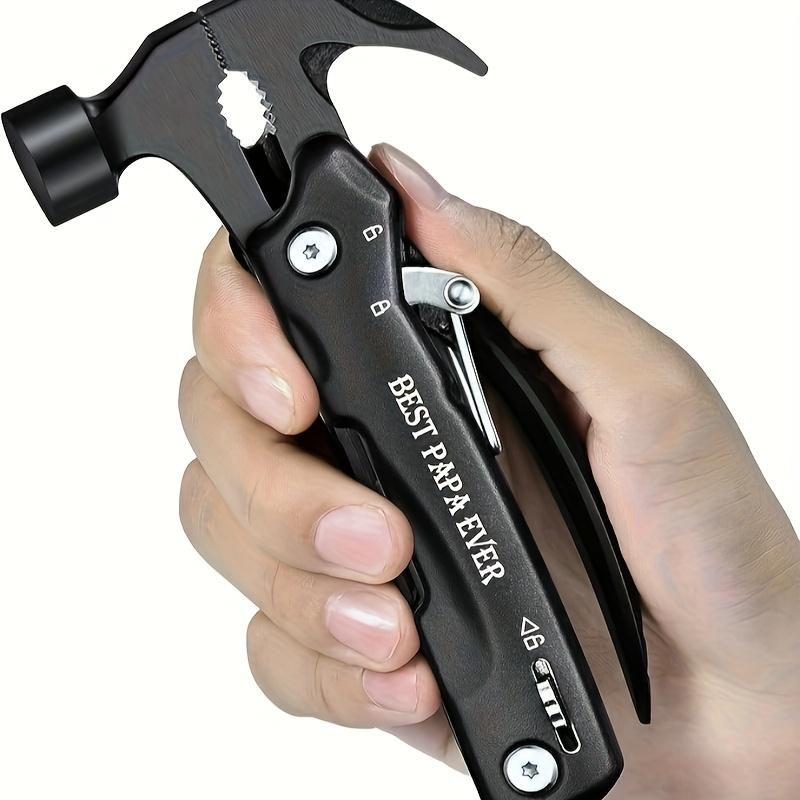 Damaly,12-in-1 Multitool for Dad | Mini Hammer, Pliers, Knife, Saw & Bottle Opener Set | Fathers Day Essential Tool Kit