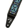 Fender Canadian Musical Instrument Strap Pasadena Woven Strap, Blue Snowflake, 2"