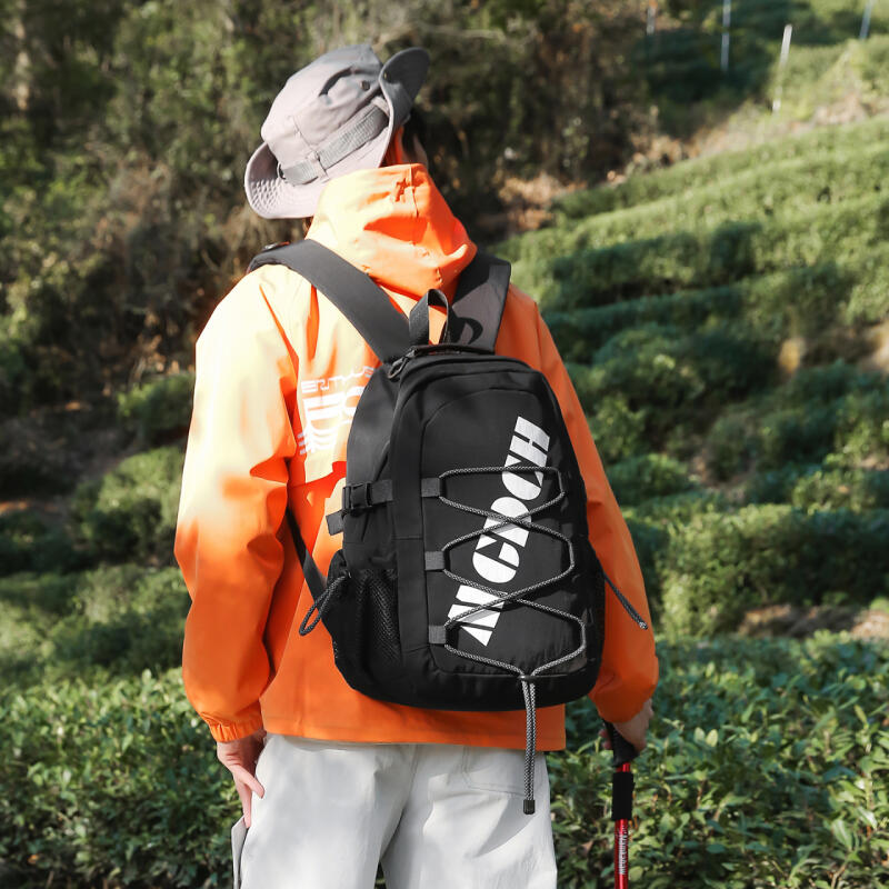 Letter Stitching Backpack Lightweight Hiking Backpack