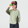 Boys' Waffle Patchwork Color Block Long Sleeve T-Shirt