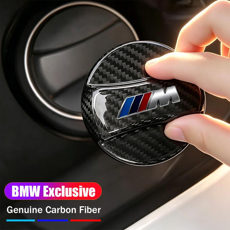 Carbon Fibre Fuel Cap Fuel Tank Decorative Protection Cover Stickers For BMW G80 G06 G07 G42 G14 G15 G16 F82 F20 F21 F83 M2 M3 M HV0