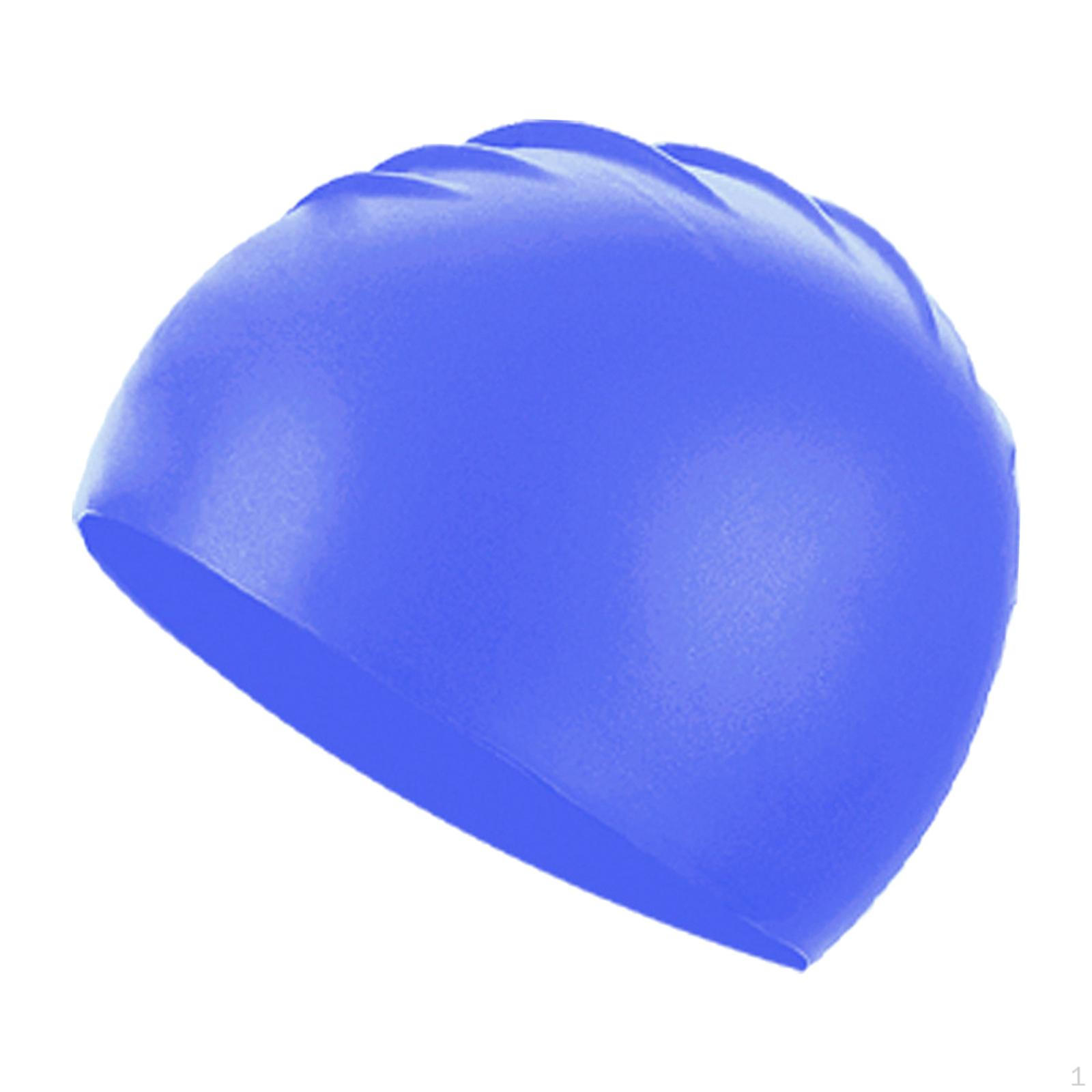 

Silicone Swim Caps for Hair Protection Deep Blue