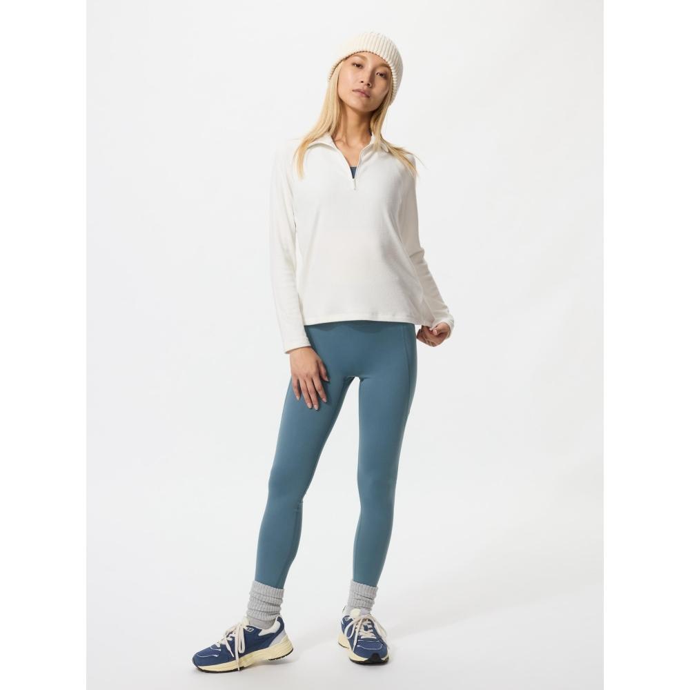 Uniqlo HeaTTech STreTch Fleece Half Zip T Long Sleeve