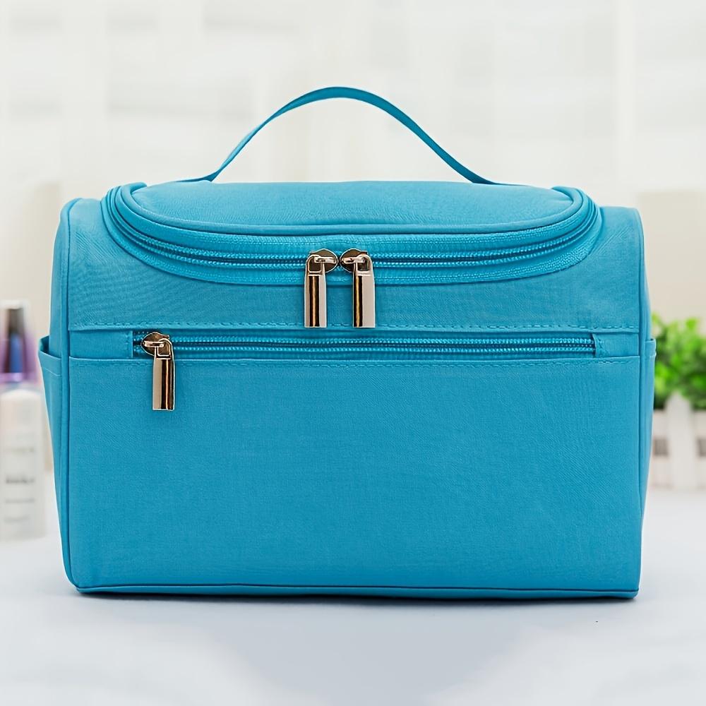 1pc Capacity Travel Makeup Bag, Made of Durable Oxford Cloth, High Quality Zipper Closure, Unisex, Suitable for Daily Storage