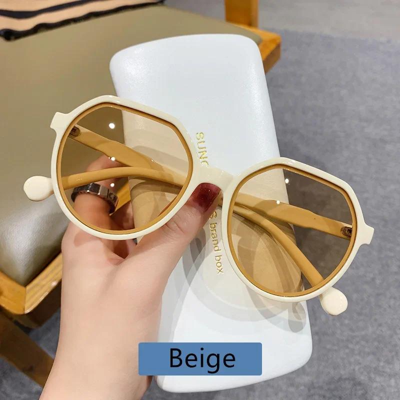 Oversized Women Square Frame Fashion Sunglasses Brand Vintage Travel Sun Glasses Female Eyewear Anti-Glare Driving Sun Glasses