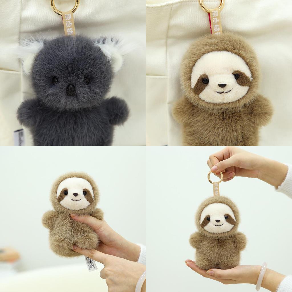 Soft And Cuddly Plush Keychain With Realistic Koala And Sloth Designs For Kids