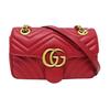 [Pre-Owned] GG Marmont Matelassé Mini Bag 'Red' - Very Good #PVIXUY