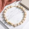 Chunky Beaded Choker Bohemian Colorful Beads Necklace Summer Holiday Necklace for Women Daily Wear Party Beach Vacation