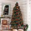 200cm Christmas Tree Tinsel Garland Ornaments Red Green Hanging Strips Ribbon For Christmas Party Home Indoor Outdoor Decoration