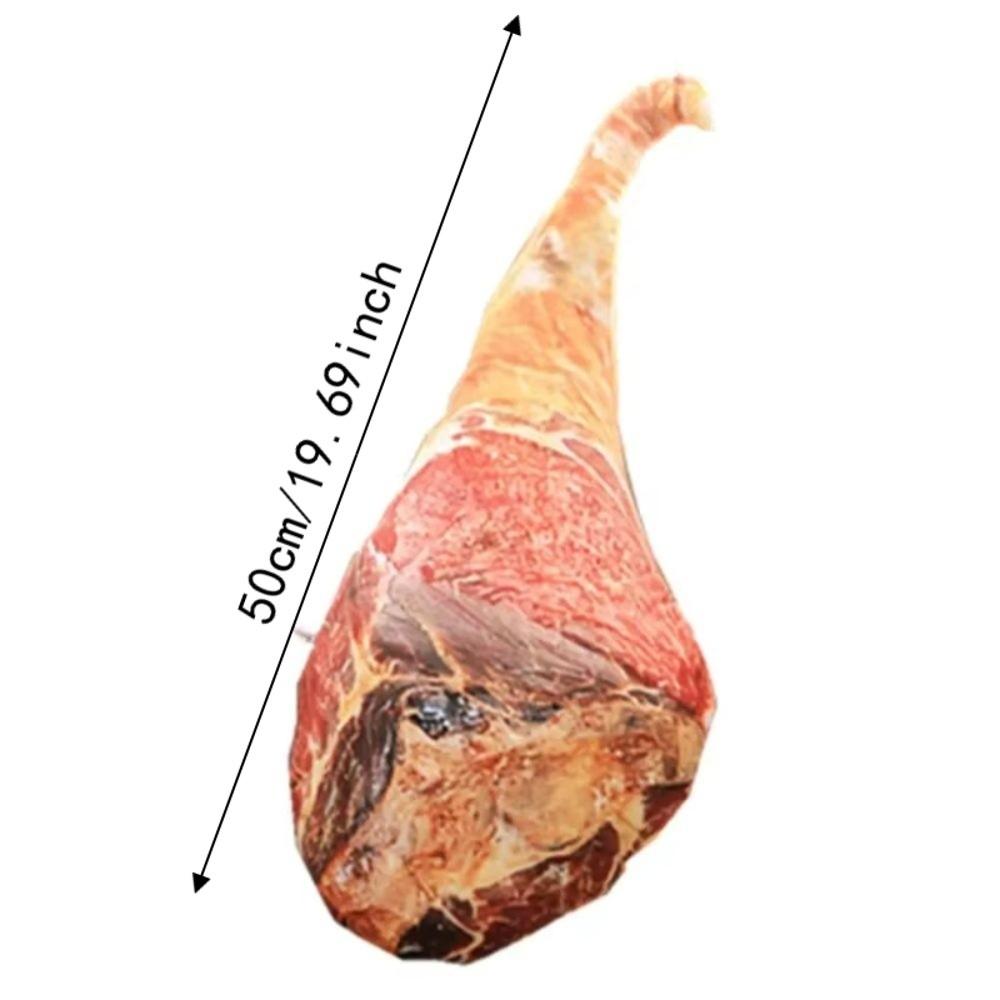 Stuffed Toy Ham Food Pillow Waist Cushion 3D Simulation Ham Creative Ham Plush Toy Office Sofa