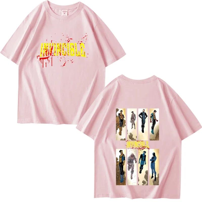 Men's T-shirt Invincible Mark Grayson Graphic T-shirts Men Women New Summer Cotton StreetwearCasual Fashion Round Neck Tees