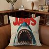 Pillow Cushion Cover Pillowcase Living Room Sofa Home Decor Customized Movie Jjaws LOGO
