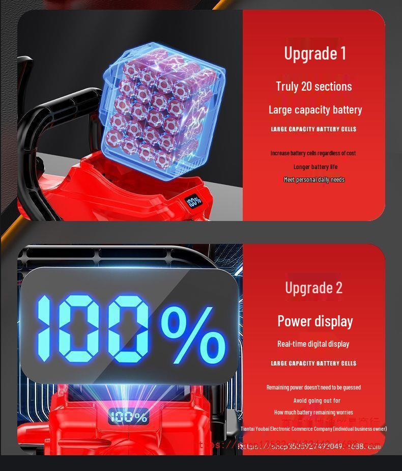 Honda King High Power Lithium Battery Chainsaw – Compact Handheld Electric Saw for Outdoor and Household Use