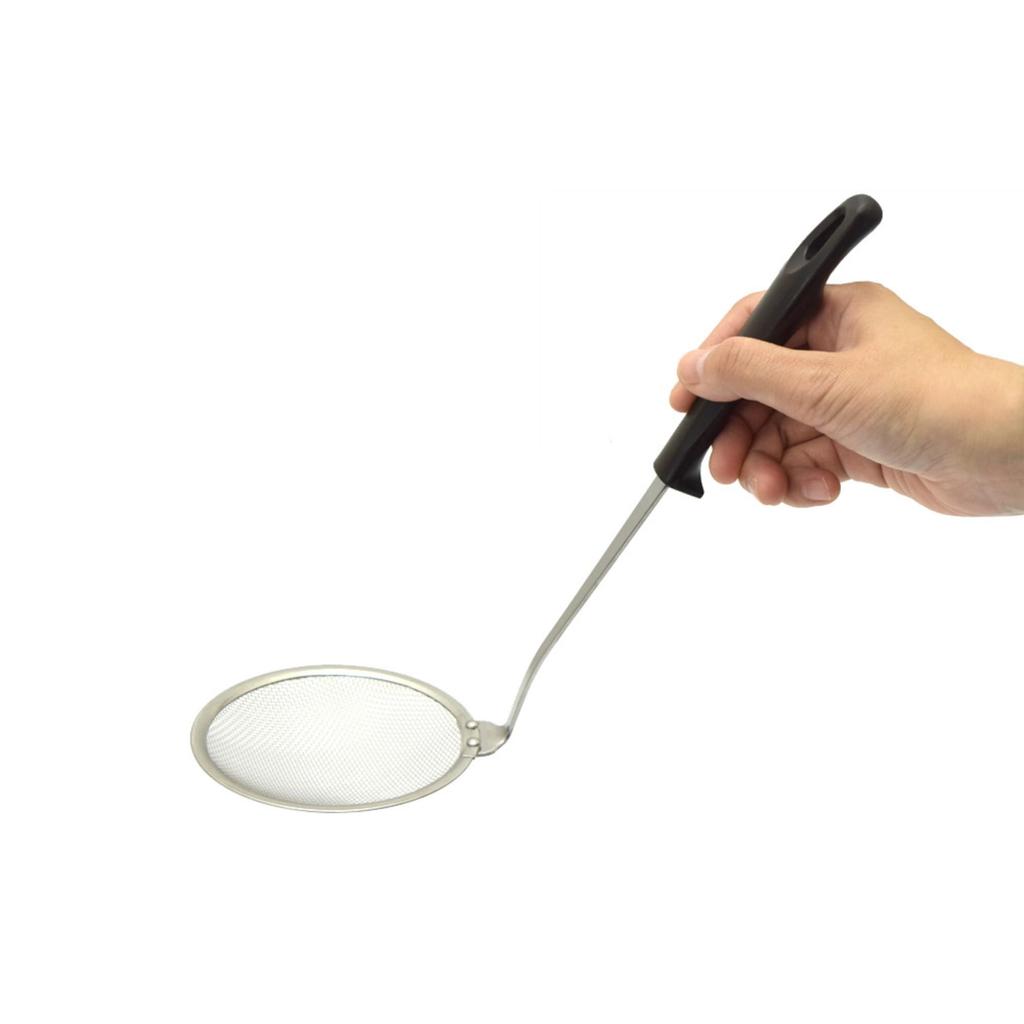 Takagi Stainless Steel Made in Dark 28cm Total Dishwasher Safe Skimmer, Japan, 100mm, Brown, Length, Hand-Fit Design,