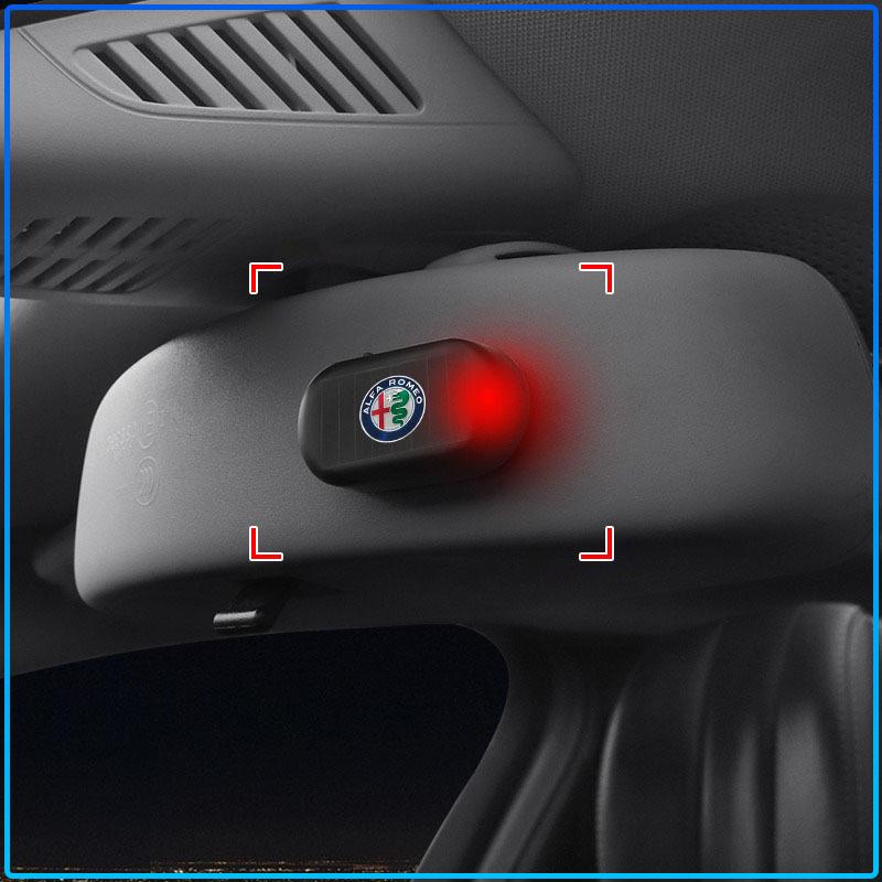 1pcs Strobe Signal Security System Flash Warning LED Light Alarm Lamp For Alfa Romeo 147 159 Giulietta Giulia Mito Spider Alpha Nheadrest