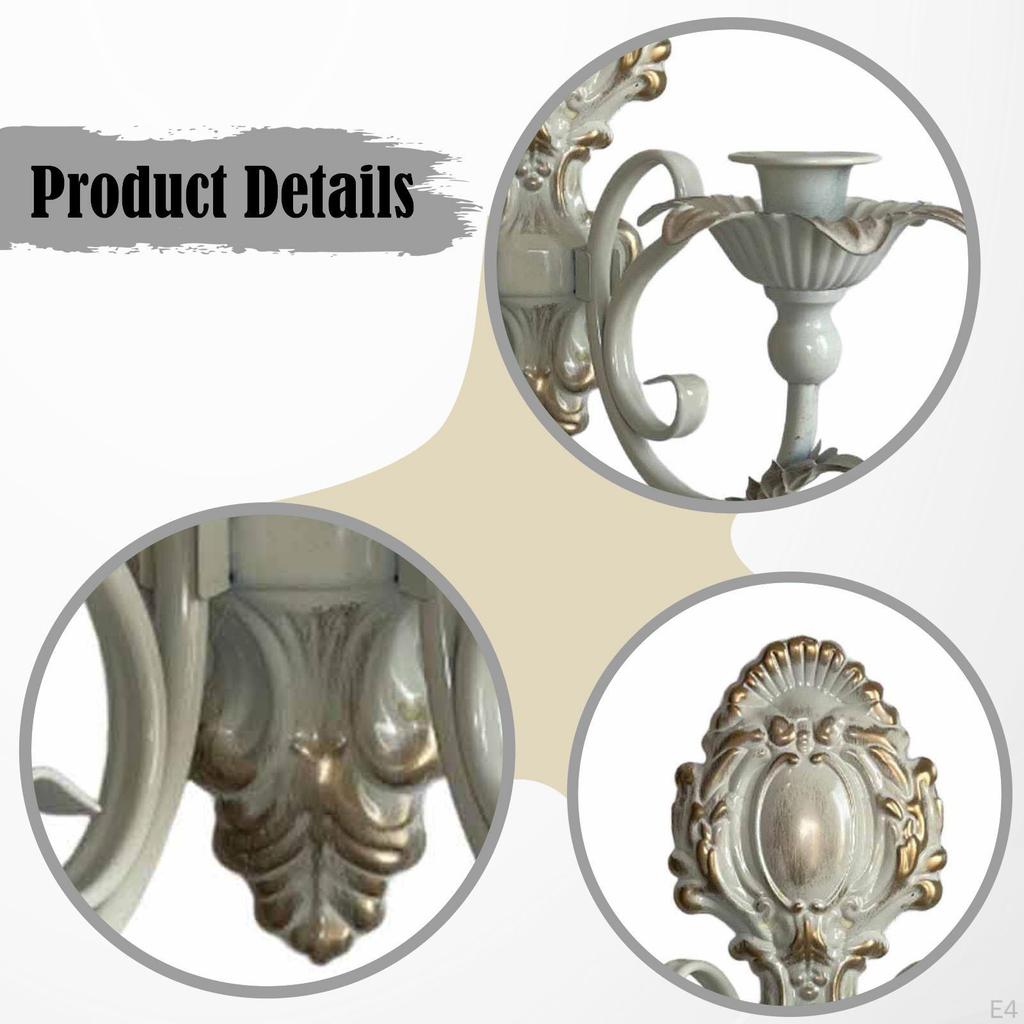 Wandkerzenhalter Dekorativer Kerzenständer Kandelaber Eisen Kerzenhalter für Wohnzimmer Zuhause