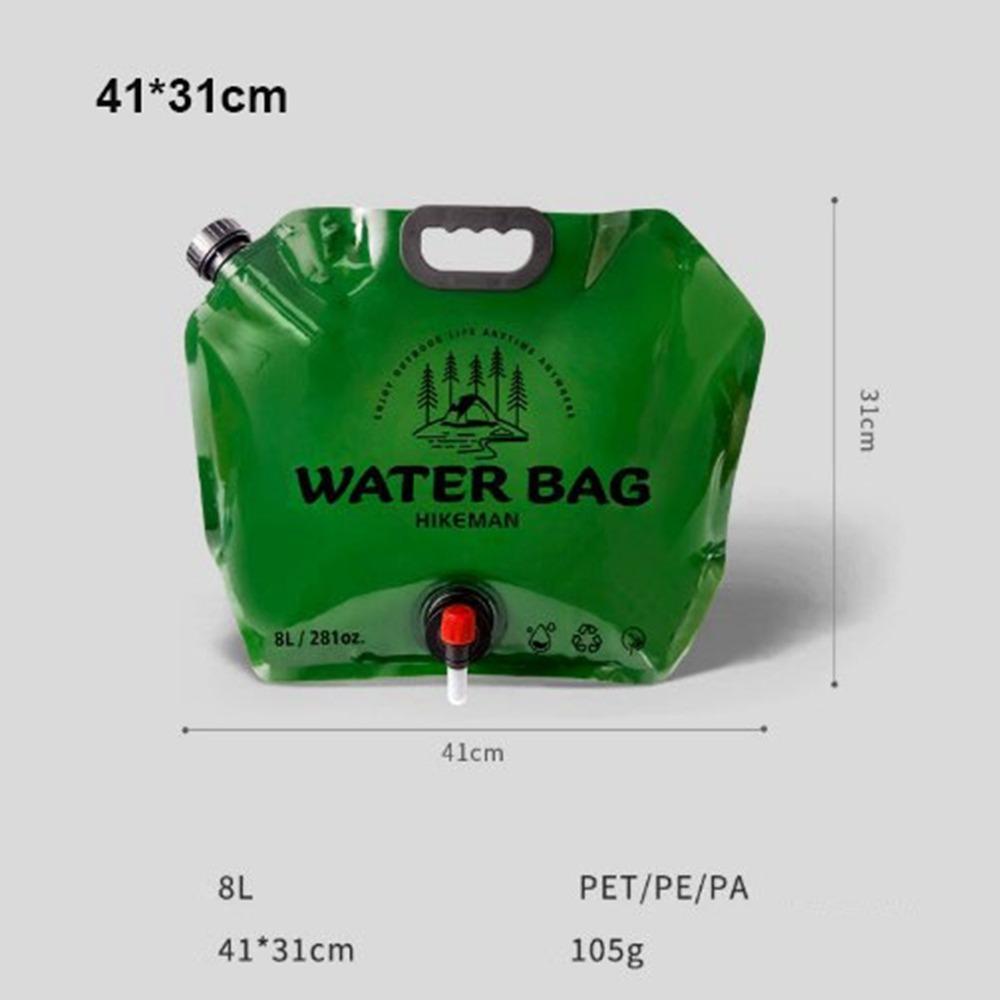 2.5L/8L Folding Water Bucket Bag Large Capacity Water Container  Outdoor Hiking Accessories
