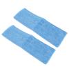 2Pcs 18in Flat Mop Cloth Bonded Fiber Mop Dual Use Mopping Pad with High Water Absorption