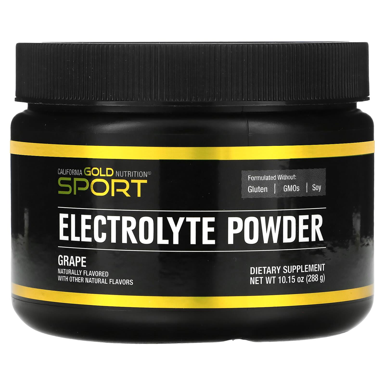 

California Gold Nutrition, Sport, Electrolyte Powder, Natural Grape Flavor, 10.15 oz (288 g)