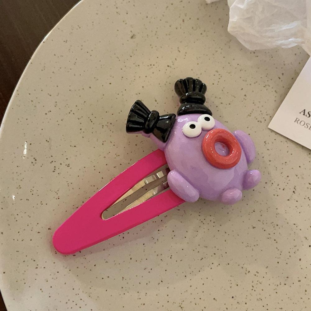 Cartoon cute doll high elastic headband hair rope rubber band sweet side clip simple hair band hair accessories