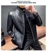 Men's Slim Casual Korean Style Leather Motorcycle Jacket