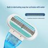 Premium Women's Manual Razor with Three-Layer Anti-Scratch Ultra-Thin Blade for Underarm and Leg Hair Removal