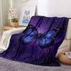 1PC Butterfly Print Blanket, Throw For Sofa, Bed, Travel, Camping, Livingroom, And Bed, Printing Blanket With Soft And Warm Fabric yy250918208