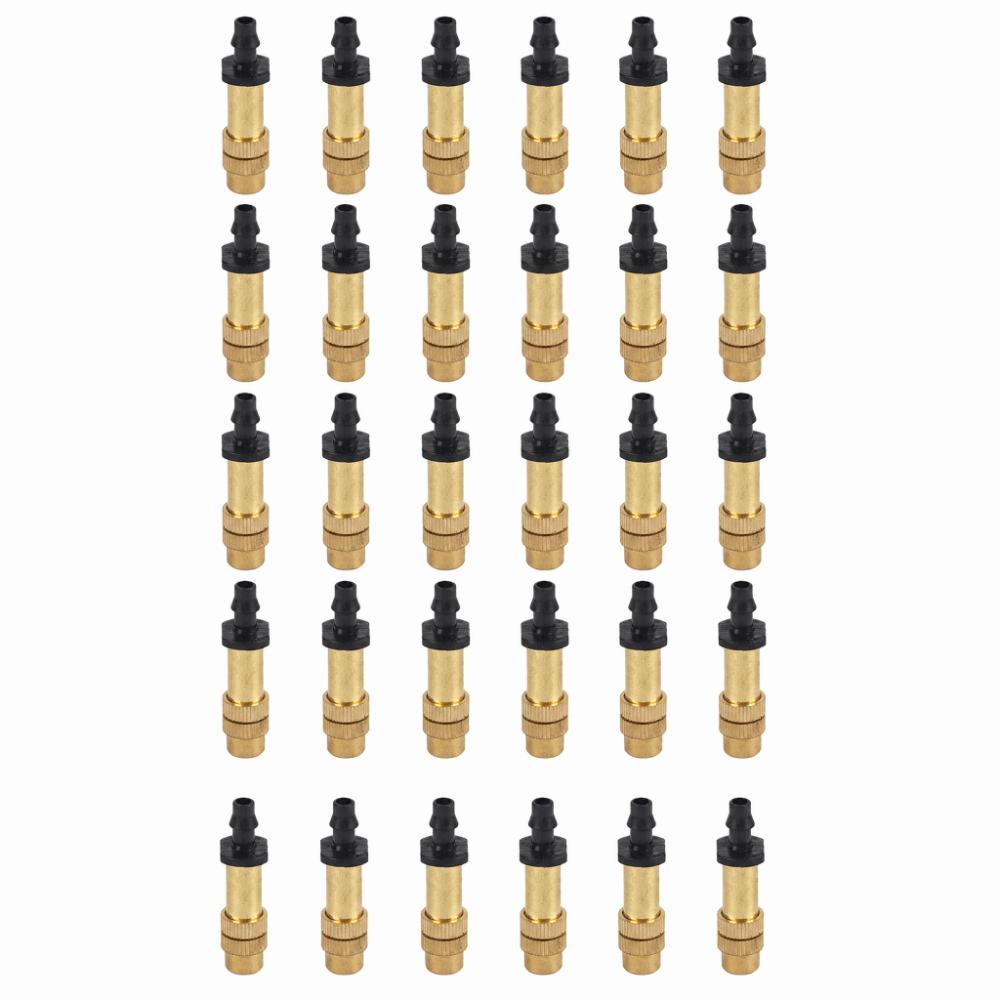 30pcs Brass Spray Sprinkler Water Saving Fine Mist Spray Nozzles Easy to install Brass Spray Nozzles Vegetable Irrigation