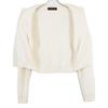 CABaN 39-02-14-02002 Cotton cashmere crew neck knit cardigan/ tops XS IvoryUsed