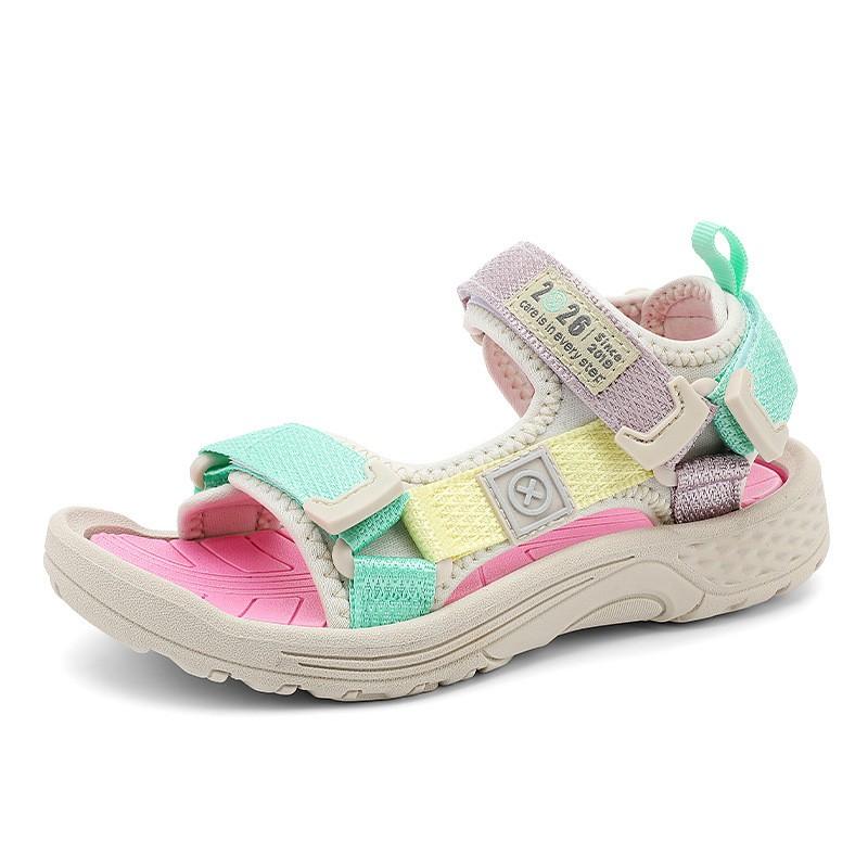 Kids Cartoon Butterfly Sandals Girls Soft Sole Beach Shoes With