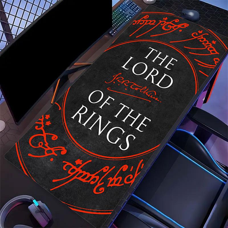 The Lord of the Rings Mouse Pad, Large Gaming Desk Mat, Non-slip XXL Mousepad for Laptop & Tablet, Mini PC Playmat with Stitched Edges