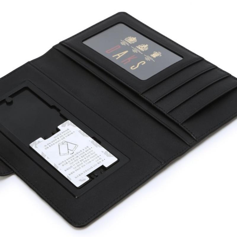 Daks Black European Imported Leather Louis Embossed Dd Pattern Phone Case Dbho6e