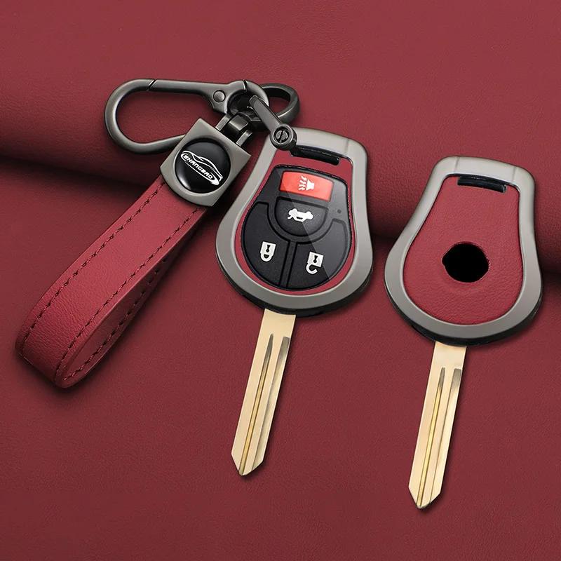 Zinc Alloy Car Key Case Cover For Nissan March Tiida Altima Armada Cube Juke Maxima Pathfinder Rogue Sentra Versa 2 3 4 Buttons