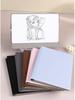 Portable Leather Whiteboard Notebook: Folding Desktop Writing and Drafting Board