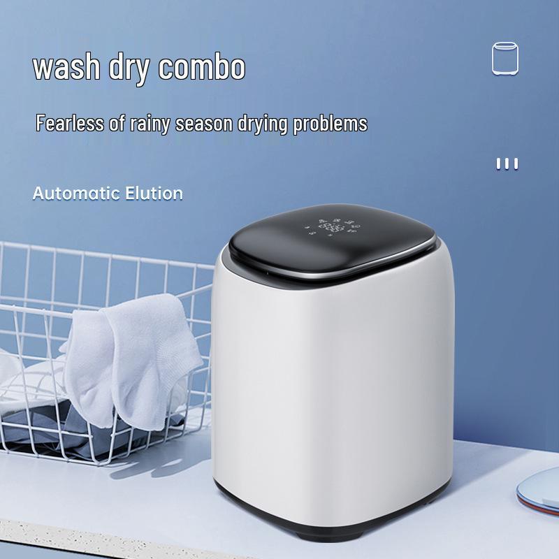 Kompakte vollautomatische Mini-Waschmaschine & Trockner für Unterwäsche und Intimwäsche - Hochtemperaturwäsche, perfekt für Socken
