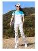 Women's Quick-Dry Color Block Short Sleeve T-Shirt - Slimming, Moisture-Wicking & Breathable for Outdoor & Casual Wear