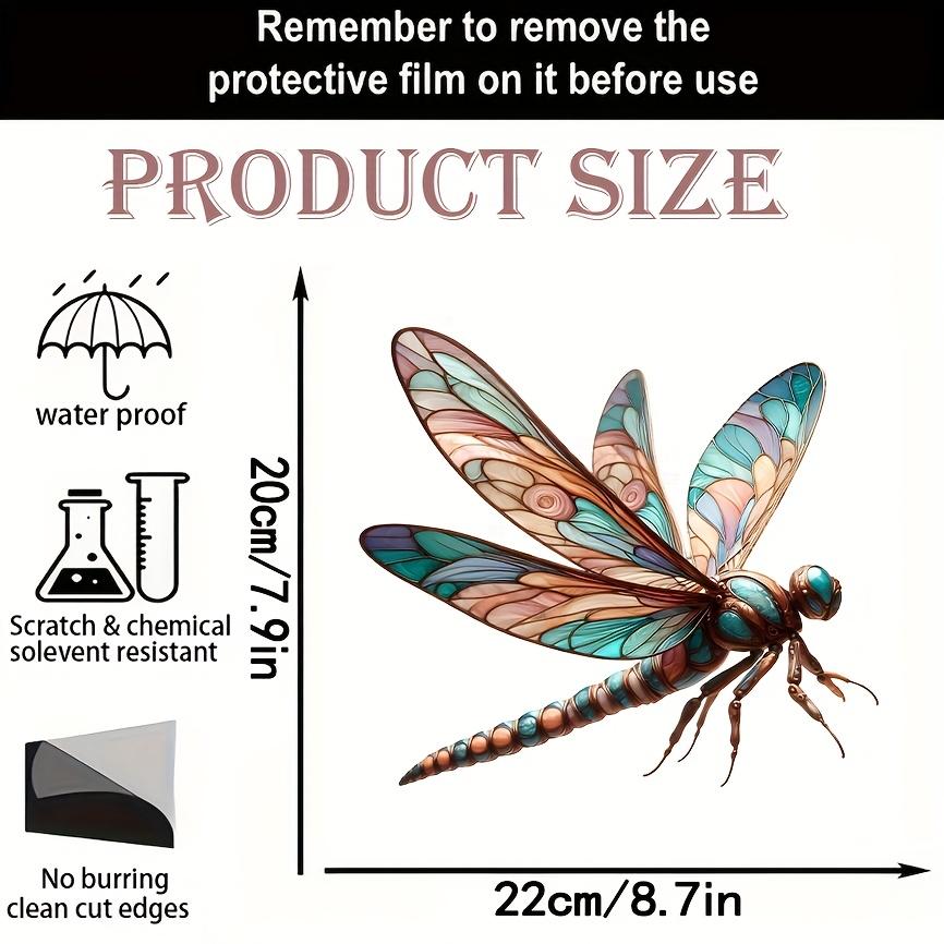 Akrylowa zawieszka 2D ważka do okna z elementem łapiącym światło, dekoracja ścienna z motywem ważki, wystrój do domu, biura, ogrodu, prezenty świąteczne