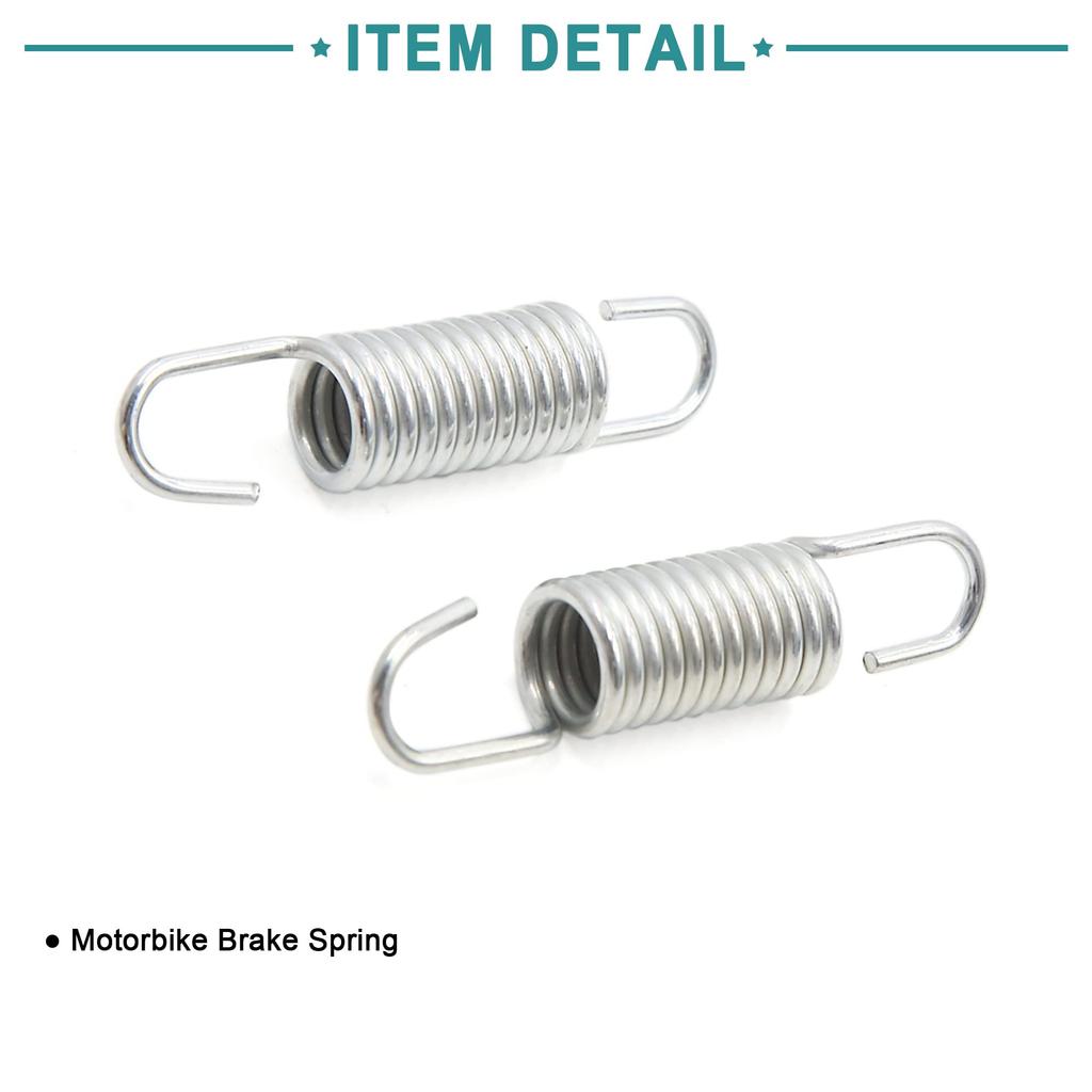 ACROPIX Motorcykel Bromspedal Återgångsfjäder Universell 6 cm Längd Silverfärgad 2 st