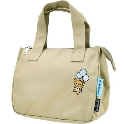 Insulated Lunch Tote Fluffy Beige RE-PET Bag, Balloon, Rilakkuma, MRK-688,